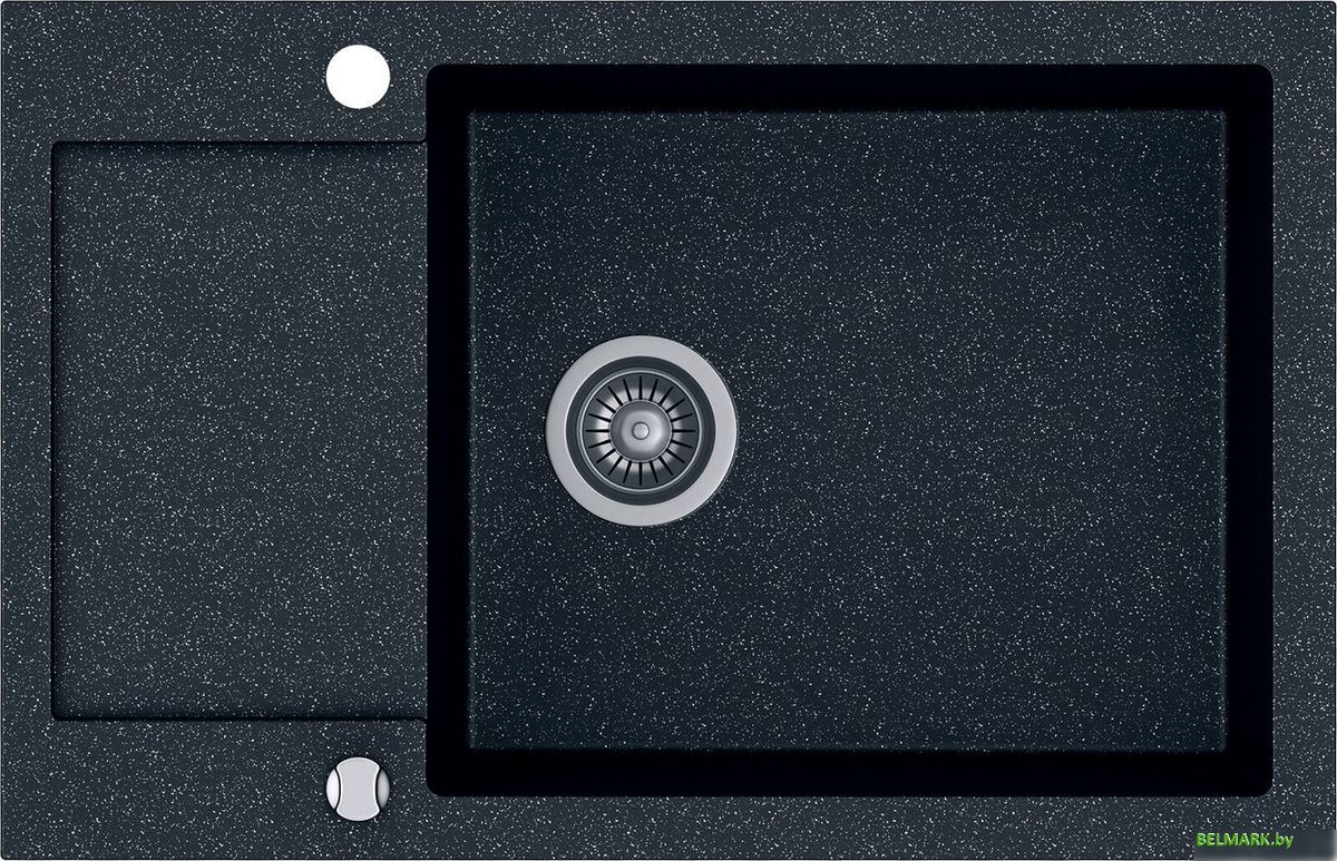 Кухонная мойка Kernau KGS H 6078 1B1D Black Metallic - фото