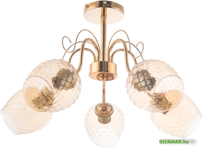 Люстра средней высоты Aitin Pro НПБ 02-5x60-105 XA1234B/5 (золото) - фото