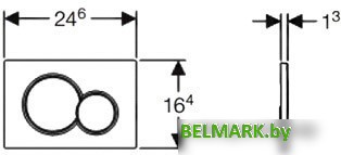 Geberit Sigma 01 115.770.21.5 (глянцевый хром) - фото2