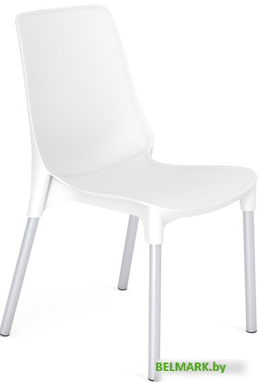 Стул Sheffilton SHT-ST75/S424 (белый/хром лак) - фото