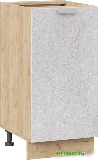 Шкаф напольный Трия Гранита 1Н4 (дуб крафт золотой/бетон снежный) - фото