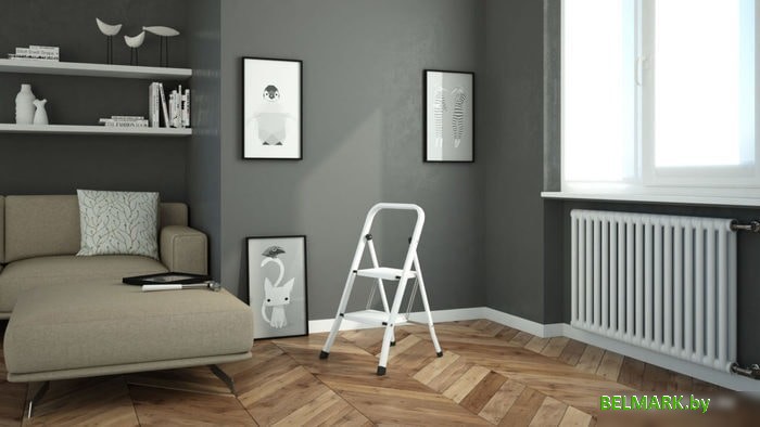 Лестница-стремянка Colombo Factotum 2 Steel G110L02W (2 ступени) - фото2