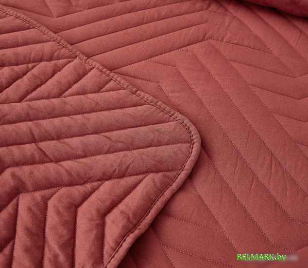 Набор текстиля для спальни Sofi De MarkO Мориц 160х220 Пок-МЦ-тр-160х220 (терракотовый) - фото2