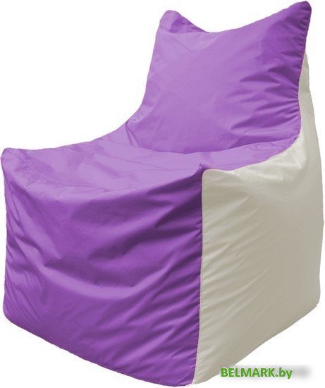 Кресло-мешок Flagman Фокс Ф2.1-113 (сиреневый/белый) - фото
