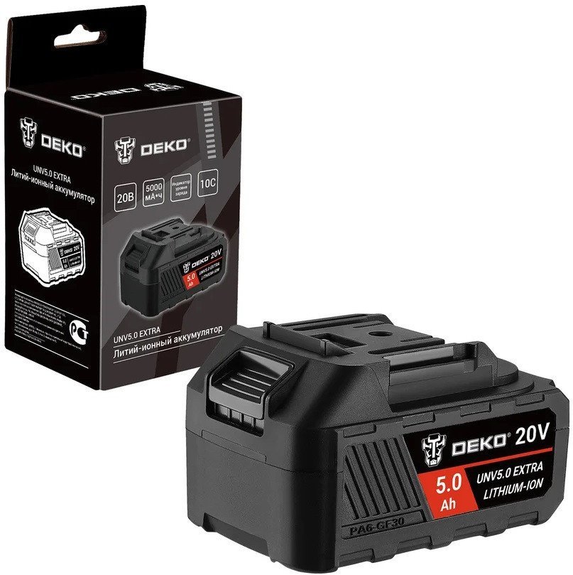 Аккумулятор Deko UNV5.0 Extra 063-4497 (20В/5 Ач) - фото