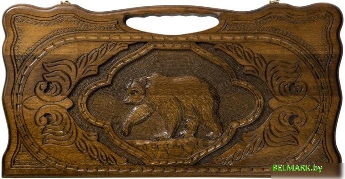 Шашки/нарды Haleyan Медведь kh021 - фото