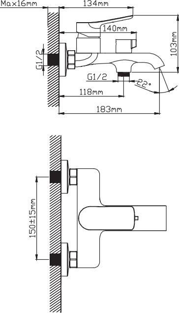 Смеситель Diadonna Д168-30QH - фото2