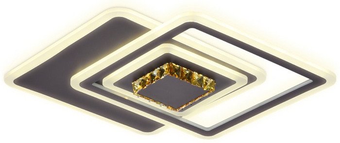 Припотолочная люстра Ambrella FA262 CF/TI (кофе/янтарь) - фото