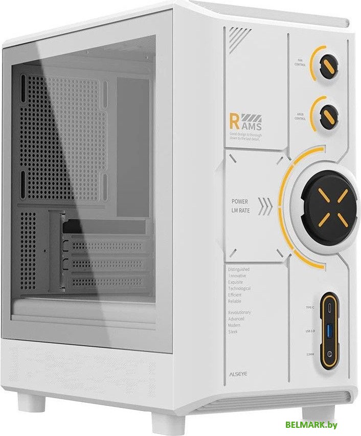 Корпус ALSEYE RAMS 2.0 Type-C (белый) - фото