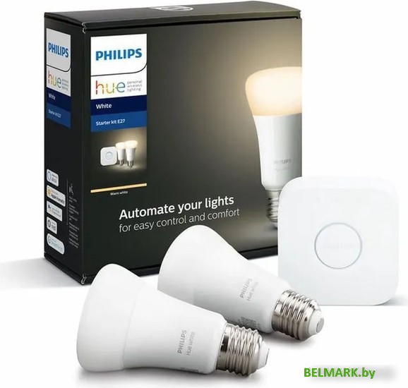 Набор умного дома Philips HueW 9W A60 E27 2set - фото2