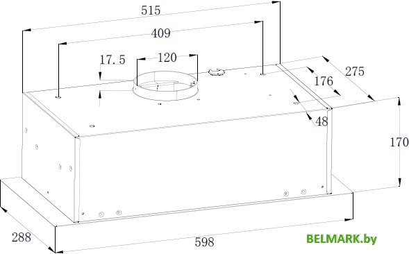 Кухонная вытяжка ZorG Basta 750 60 M (белый) - фото2