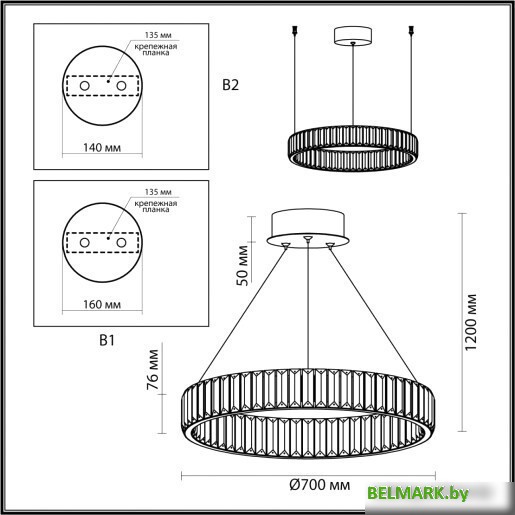 Подвесная люстра Odeon Light Vekia 5015/45L - фото2