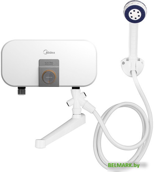 Проточный электрический водонагреватель кран+душ Midea Infinity MIWH-3500C - фото