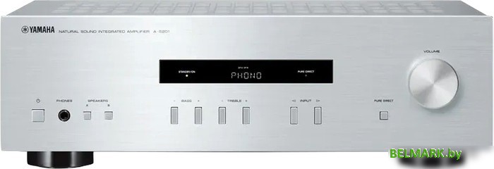 Интегральный усилитель Yamaha A-S201 (серебристый) - фото