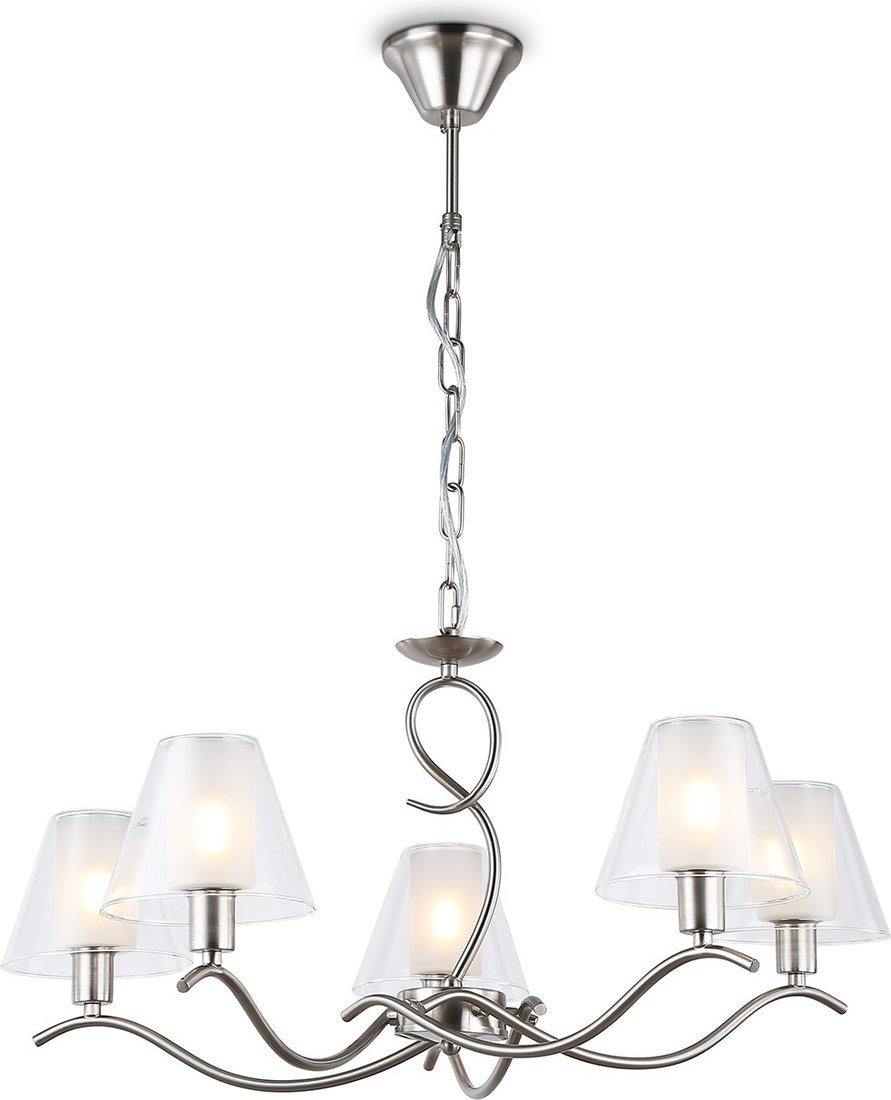 Подвесная люстра Ambrella LH57081/5 SN/FR (никель/белый матовый) - фото2