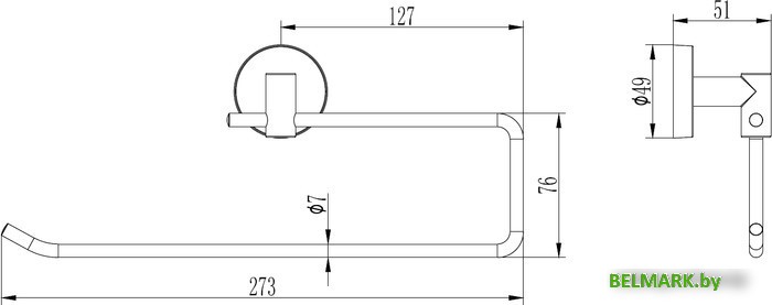 Держатель для бумажных полотенец Ledeme L1703-2 - фото2