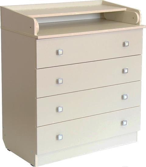 Детский комод Фея 1580 ЛДСП (слоновая кость) - фото