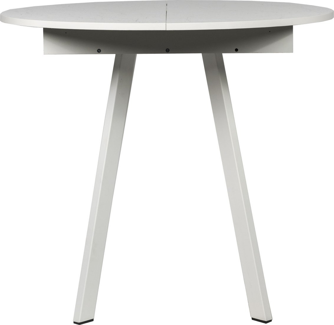 Кухонный стол ВВР Элип-2 (мрамор марквина белый/белый профиль, пластик) - фото2