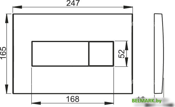 Панель смыва Alcaplast M372 - фото2