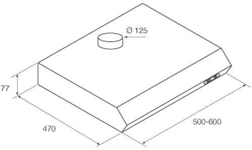 Кухонная вытяжка Jetair Light IX/F/60 PRF0094403A - фото2