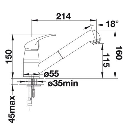 Смеситель Blanco Daras-S (хром) - фото2