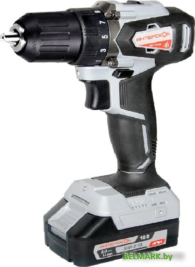 Дрель-шуруповерт Интерскол ДА-13/18ВК (без АКБ, кейс) - фото