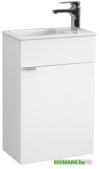Мебель для ванных комнат Belux Тумба под умывальник Бергамо-Женева НП40 (1 белый глянцевый) - фото