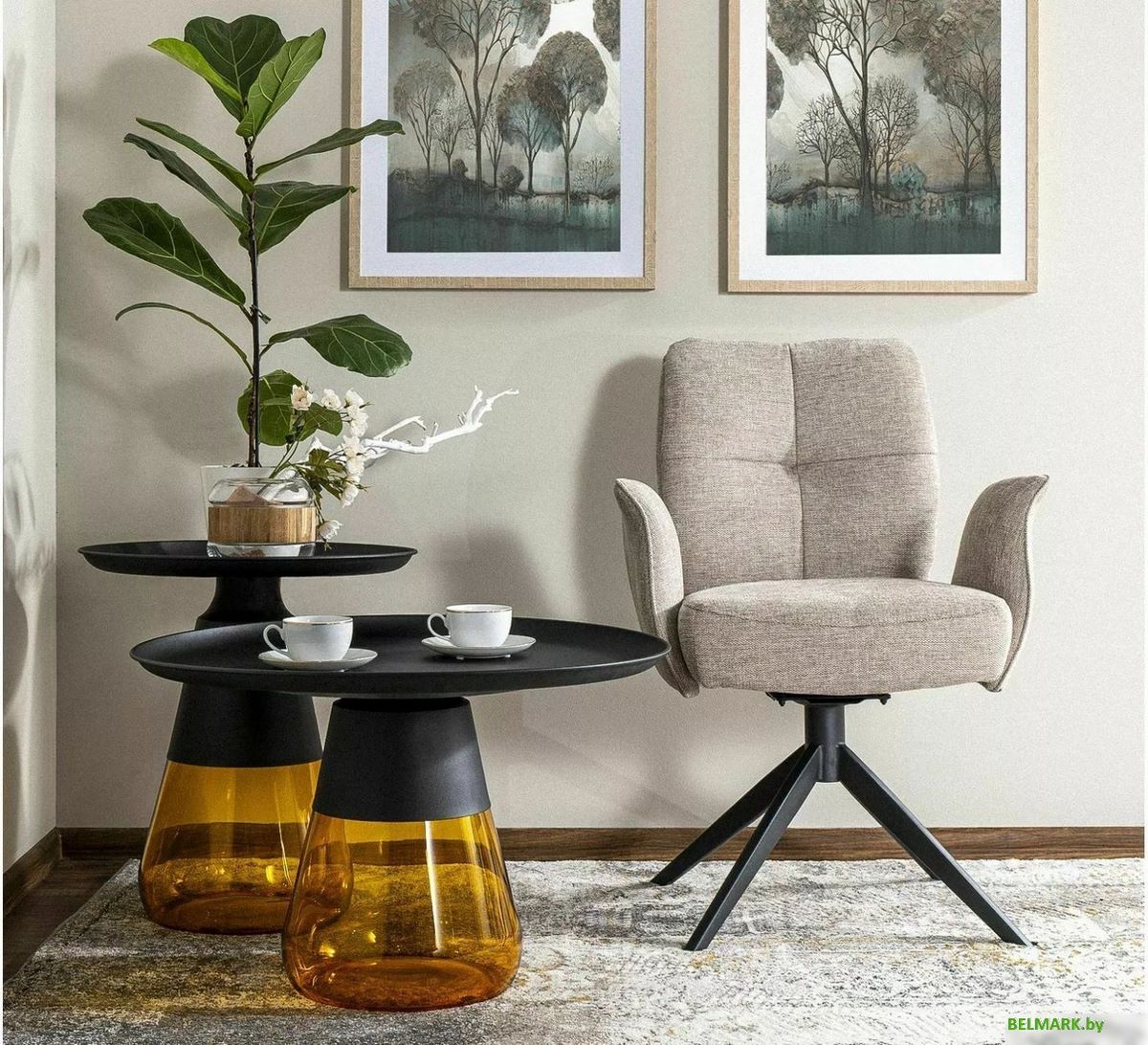 Журнальный столик Signal Tiffany B (черный/оранжевый) - фото2