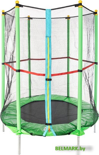 Батут Sundays Acrobat-D140 (зеленый, с сеткой) - фото