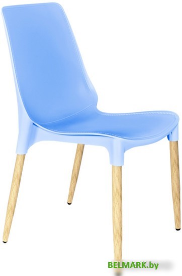 Стул Sheffilton SHT-S75-1 (голубой/светлый орех) - фото