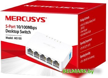 Неуправляемый коммутатор Mercusys MS105 - фото2