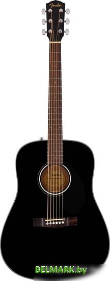 Акустическая гитара Fender CD-60S Black - фото