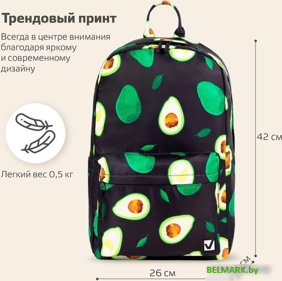 Школьный рюкзак BRAUBERG Dream Avocado 270769 - фото2