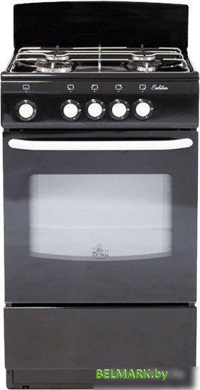 Кухонная плита De luxe 5040.38Г (Щ) (черный) - фото