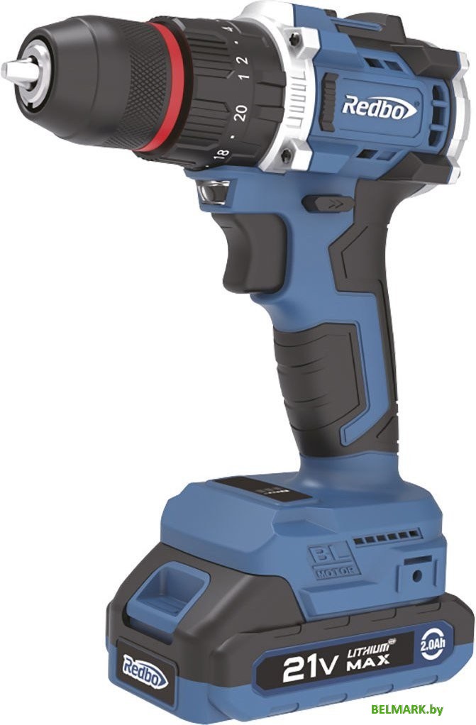 Ударная дрель-шуруповерт Redbo OAD-21PBL (с 2-мя АКБ, кейс) - фото