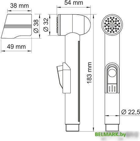 Душевая лейка Wasserkraft A092 - фото2