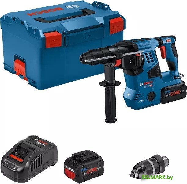 Перфоратор Bosch GBH 18V-28 CF Professional 0611921002 (с 2-мя АКБ 8 Ач, кейс) - фото