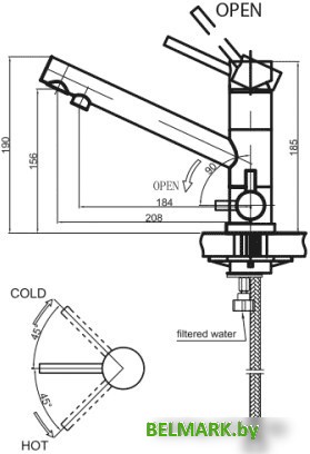 Смеситель Omoikiri Tonami-PL [4994062] - фото2