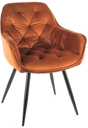 Стул Signal Cherry Velvet (bluvel 4215 корица/черный) - фото