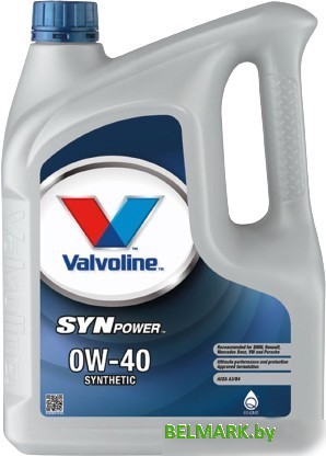 Моторное масло Valvoline SynPower 0W-40 5л - фото