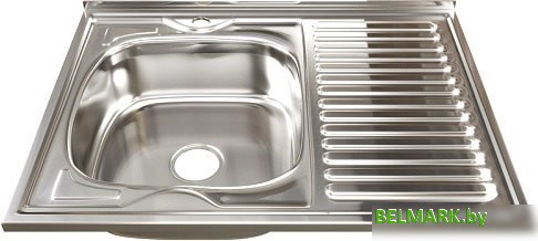 Кухонная мойка Mixline 528016 (полированная, 0.6 мм) - фото