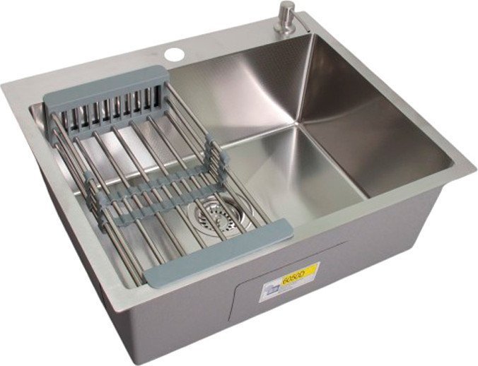 Кухонная мойка Wisent WS-36050D/GER013 (с сифоном, дозатором и коландером) - фото