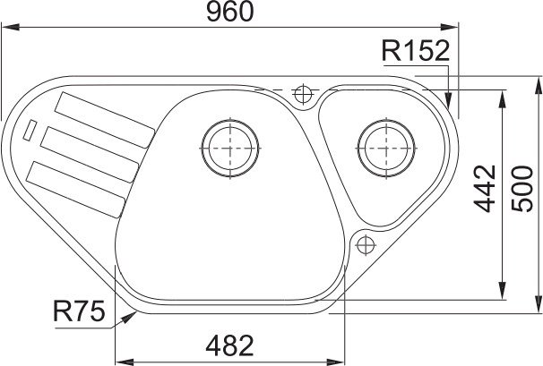Кухонная мойка Franke Antea AZG 661-E (оникс) - фото2