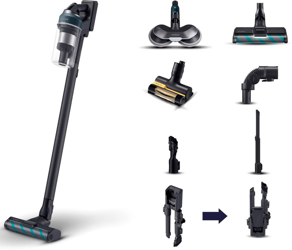 Пылесос Samsung Jet 85 VS20C852FTB/WA - фото