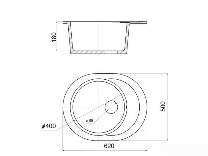 Кухонная мойка Wisent WR620-28 (белый) - фото2