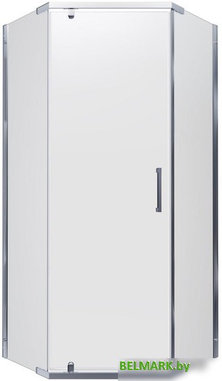 Душевой уголок Triton Дека Хром А1 90х90 без поддона (прозрачное стекло) - фото