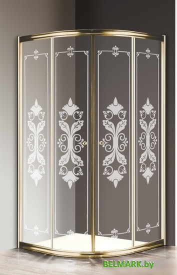 Душевой уголок Cezares Giubileo-R-2-100-Scorrevole-CP-G - фото