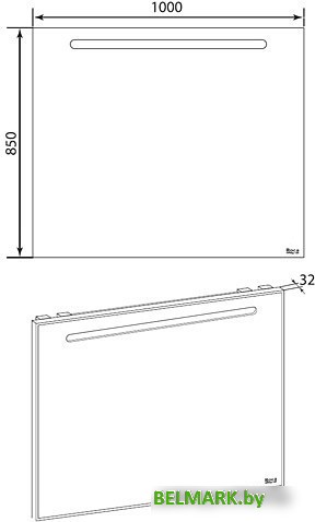 Roca Зеркало Laks [ZRU9302809] - фото2