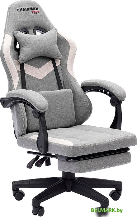 Игровое (геймерское) кресло CHAIRMAN CH26 (ткань, серый) - фото