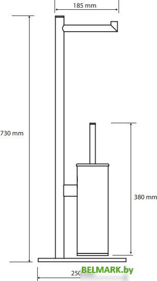 Аксессуары для ванной и туалета Bemeta Dark 104836110 (черный) - фото2